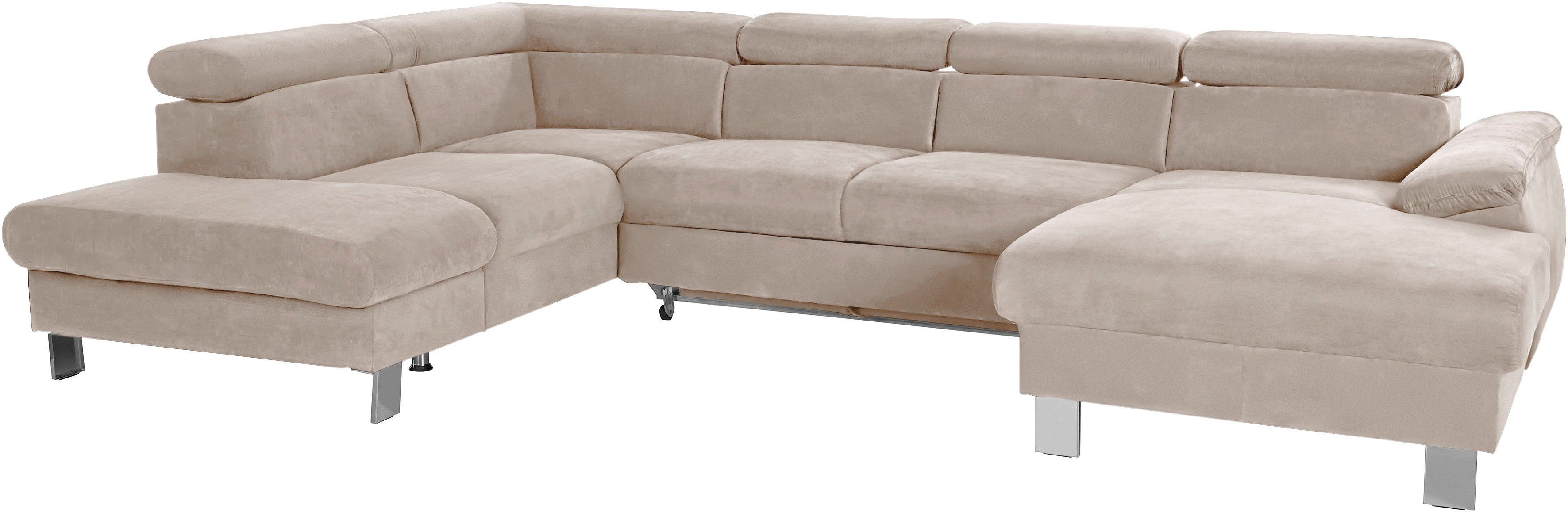 COTTA Wohnlandschaft "Komaris U-Form, B: 320 cm" mit Kopfteilverstellung, o günstig online kaufen