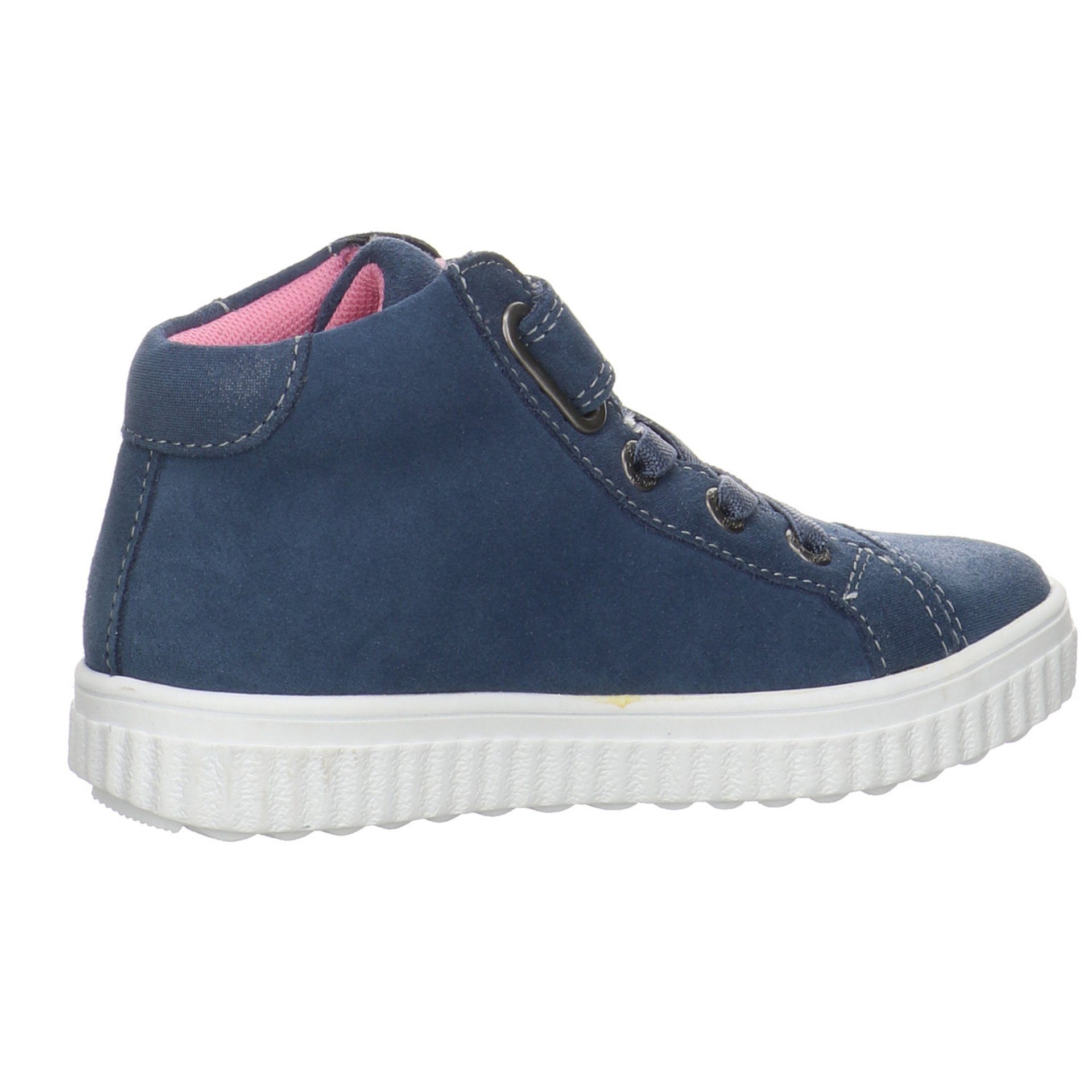 Veloursleder Schnürhalbschuhe Lurchi Klettschuh Yuna-Tex Stiefelette NAVY OLD Mädchen