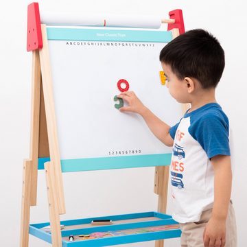 New Classic Toys® Zaubertafel All-in-1 Tafel bunt aus Holz Maltafel für Kinder Holz-Tafel m. Zubehör