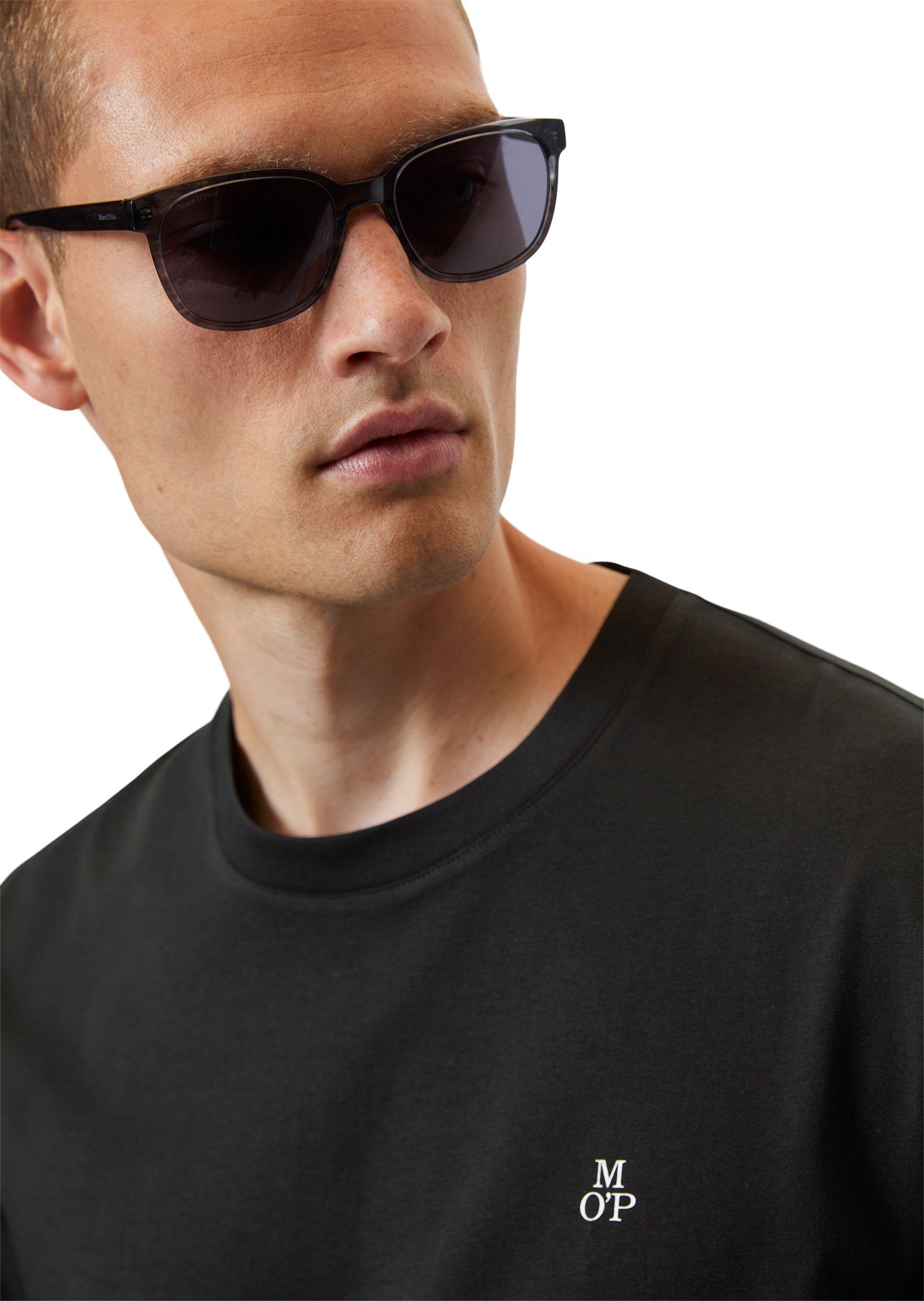 Marc Bio-Baumwolle aus T-Shirt schwarz reiner O'Polo