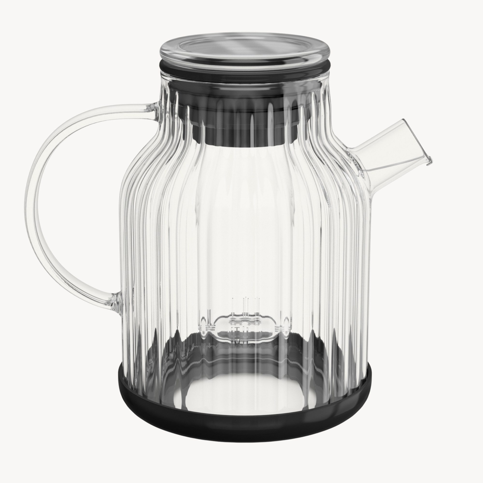 Zoha Teekanne Glasteekanne mit Sieb 1,5 Liter - Hitzebeständiger Teebereiter, Premium Borosilikatglas mit Siebeinsatz