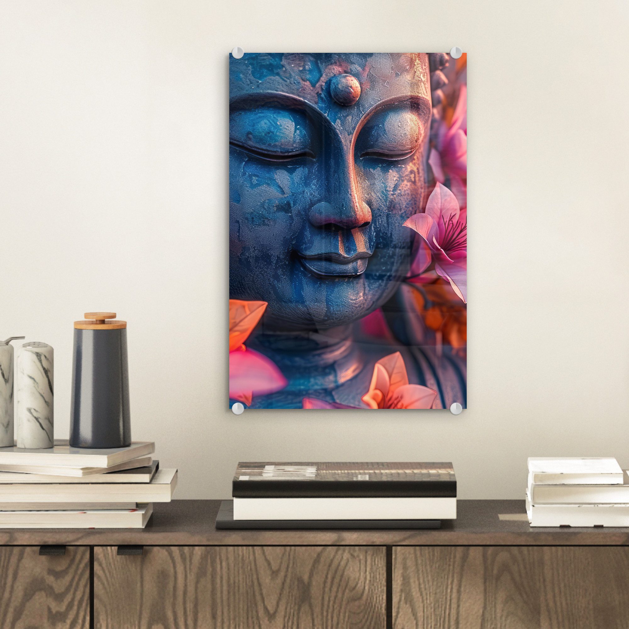 MuchoWow Acrylglasbild Buddha - Porträt - günstig online kaufen