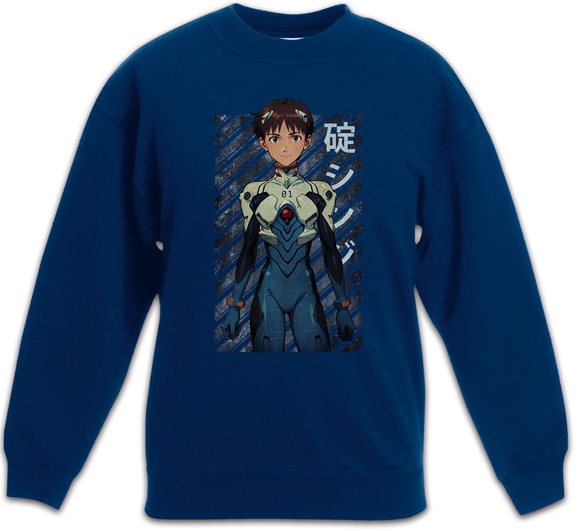 Sweatshirt Shinji Ikari Kinderpullover Genesis Nerv Asuka Neon Gendo Evangelion