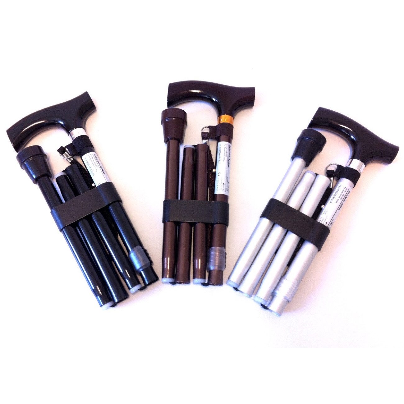 RUSSKA Gehstock Russka faltbarer Gehstock mit Holzgriff