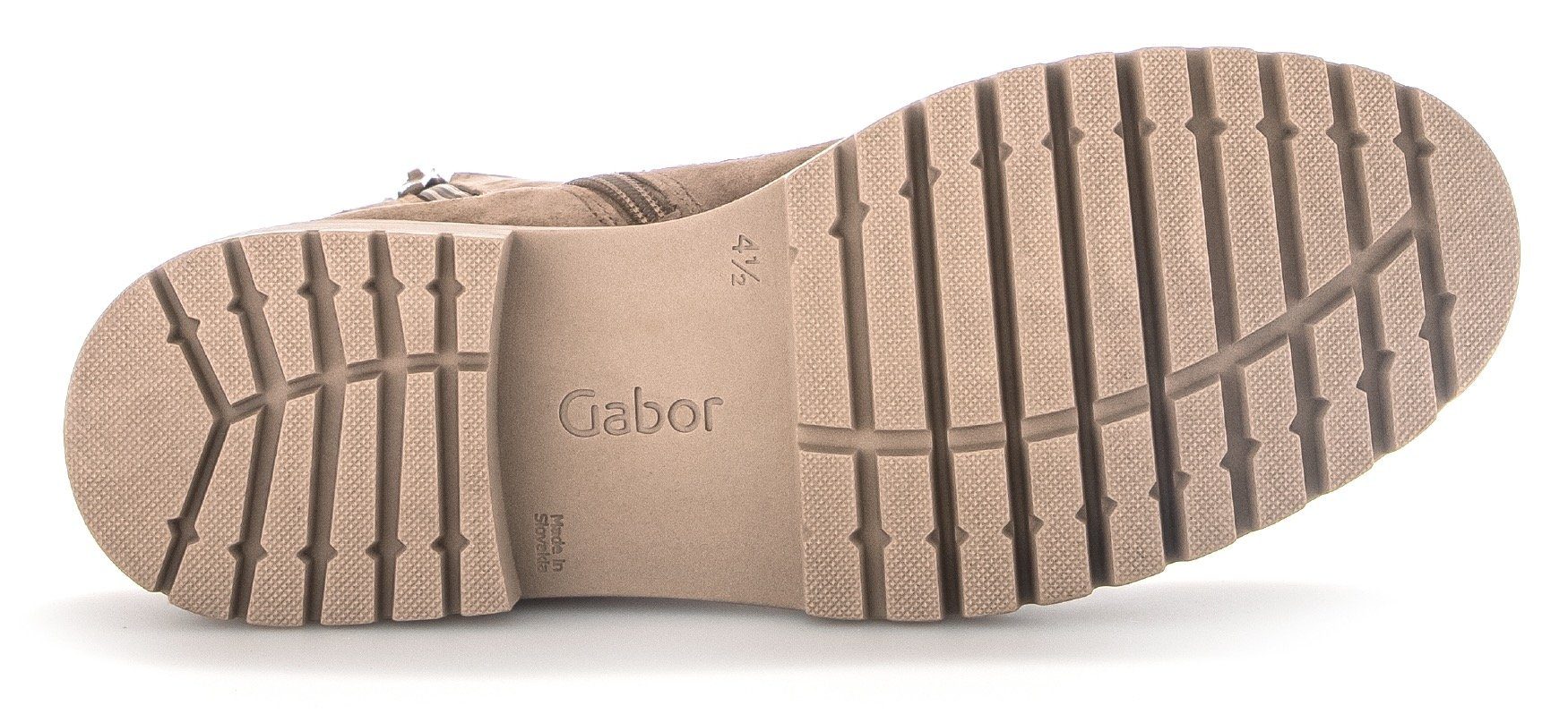 (muschel) Schnürstiefelette in weit) H Gabor Davos (sehr Schuhweite Beige
