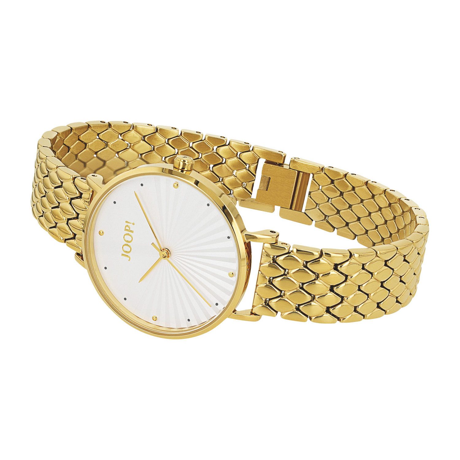 JOOP! Quarzuhr 2100482, Armbanduhr, Damenuhr, Edelstahlarmband, analog