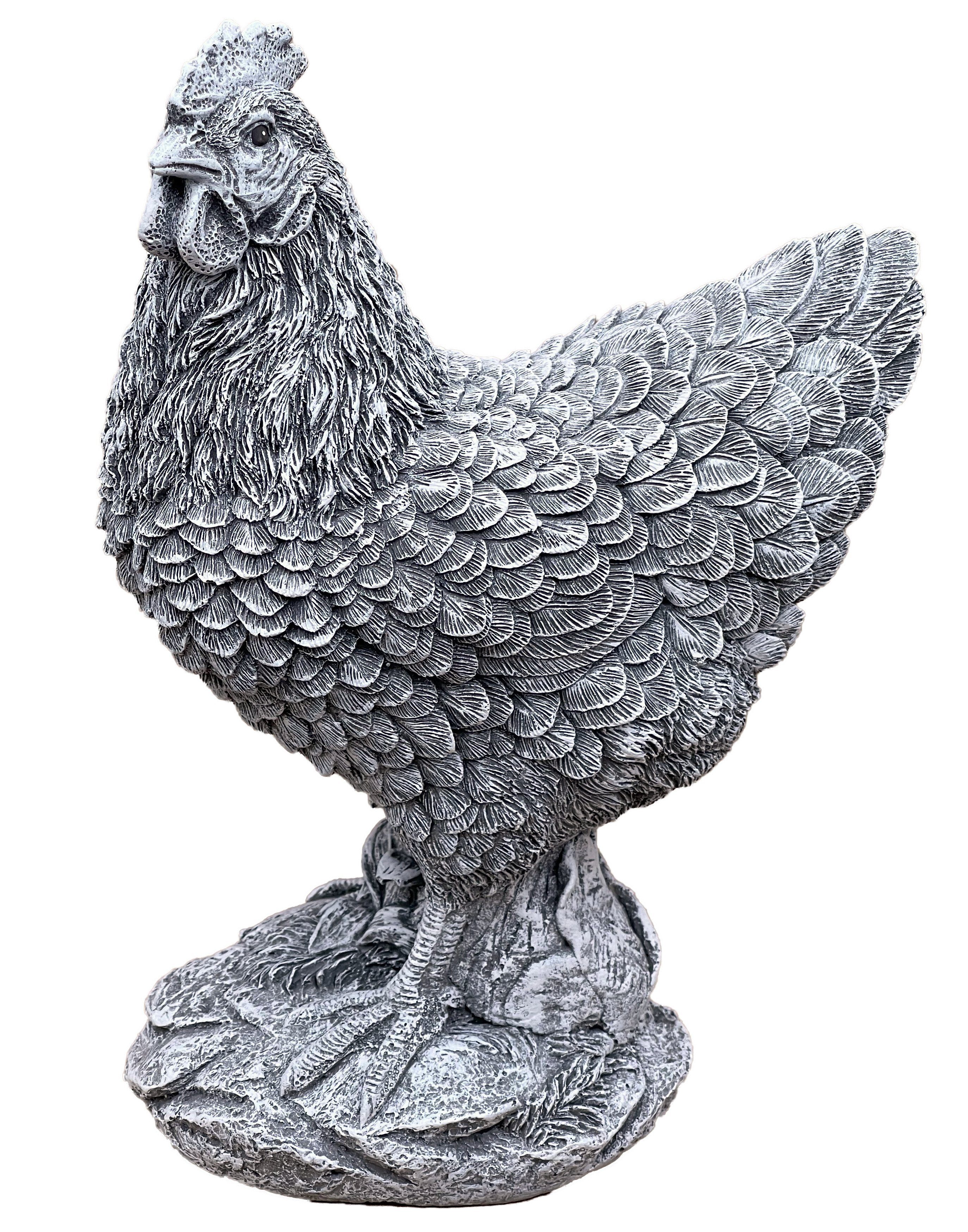 Günstiger Verkauf Stone and Style Gartenfigur Steinfigur Steinguss lebensecht Huhn frostfest