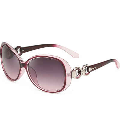 FeelGlad Sonnenbrille Damen-Sonnenbrille mit glänzendem Rahmen und Etui UV400