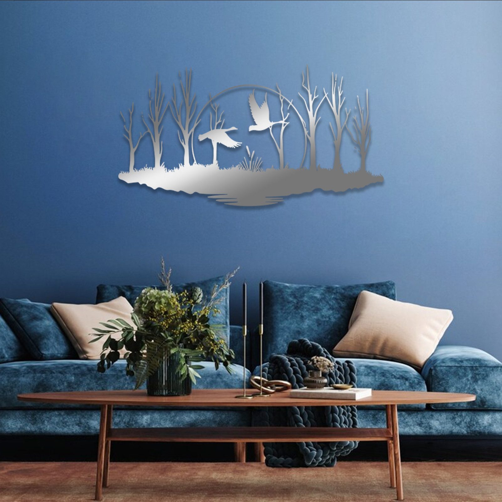 Jumpeak Wanddekoobjekt Raubvögel Metall Wanddekoration, Wald Wanddekoration günstig online kaufen