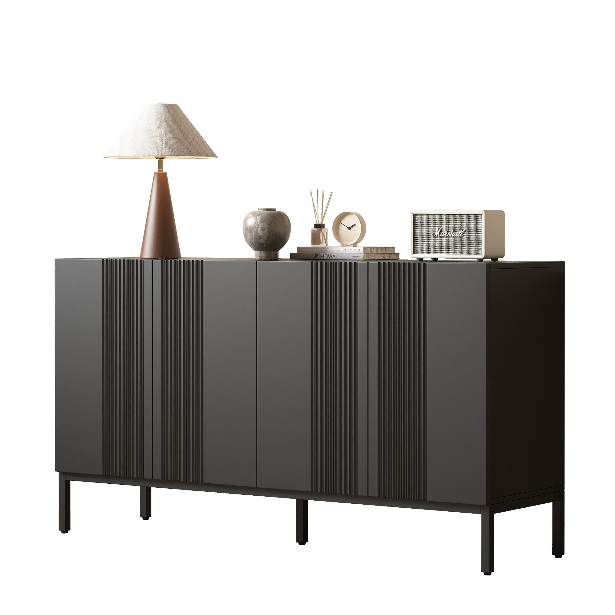 SOFTWEARY Sideboard Breite 145 cm (145/41,5/80 cm), Wohnzimmerschrank, Mehr günstig online kaufen