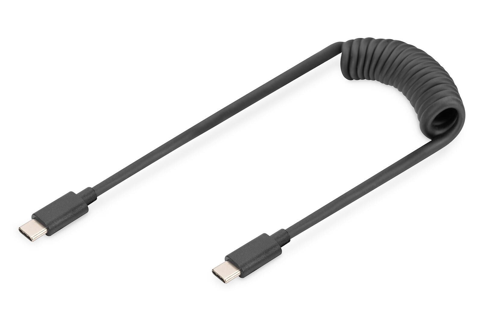 Digitus USB 2.0 - USB - C auf USB - C Spiralkabel USB-Kabel