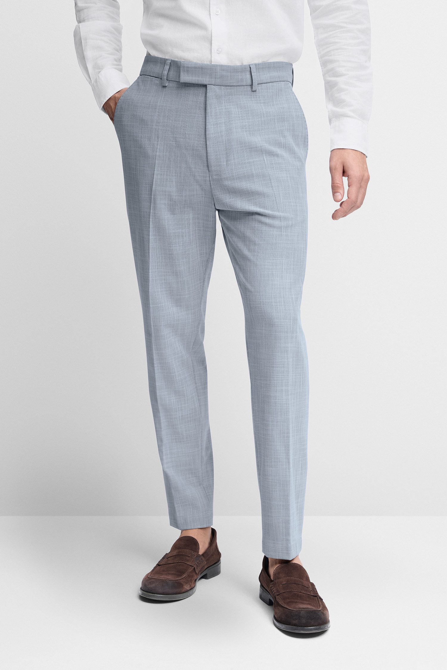 CINQUE Anzughose CIBEPPE Tapered-Fit, mit dezenter Struktur, normale Leibhöhe
