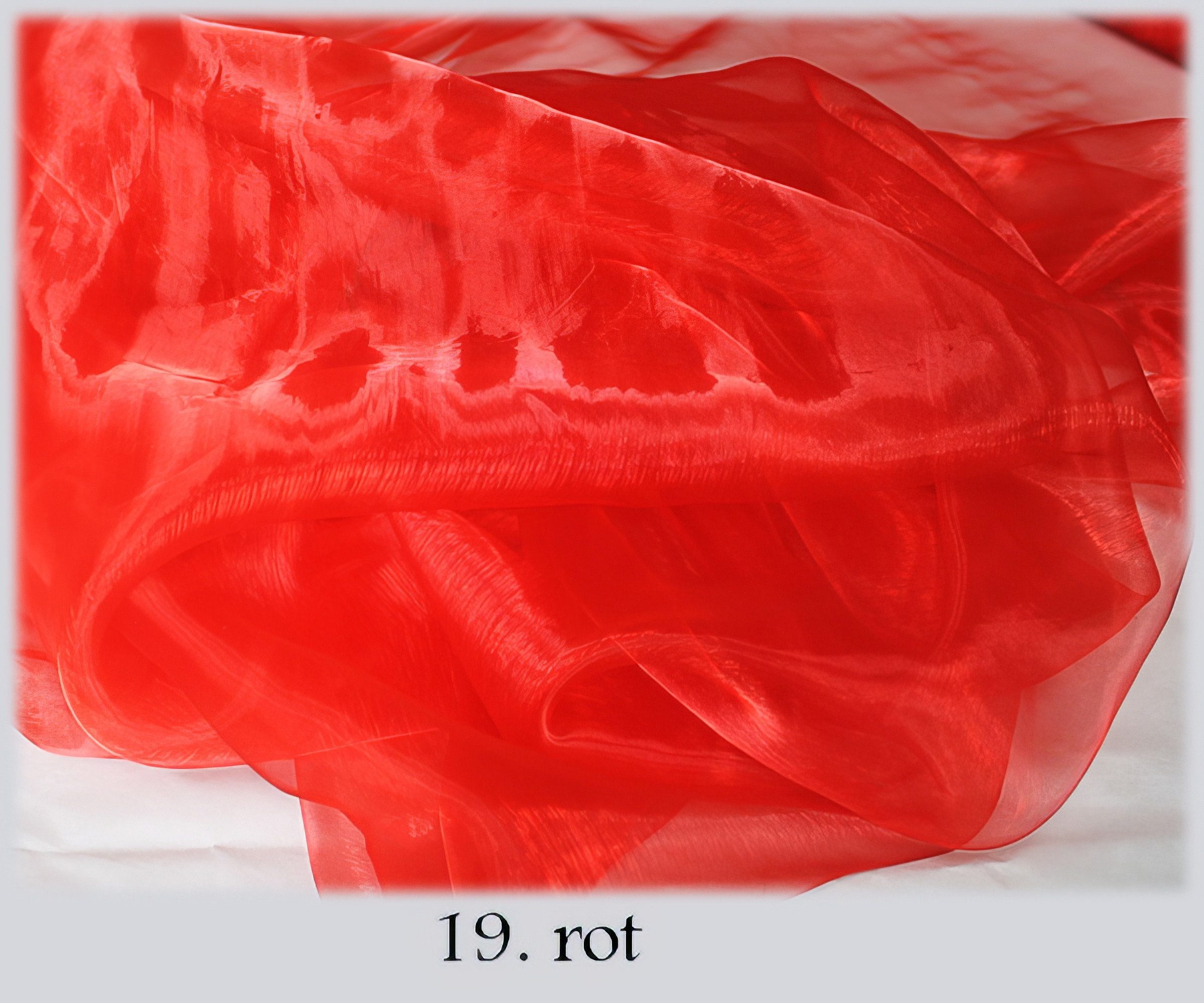 Yudu Stoff Organza Dekostoff Floristik duchsichtig 1,50M breite Kleidung