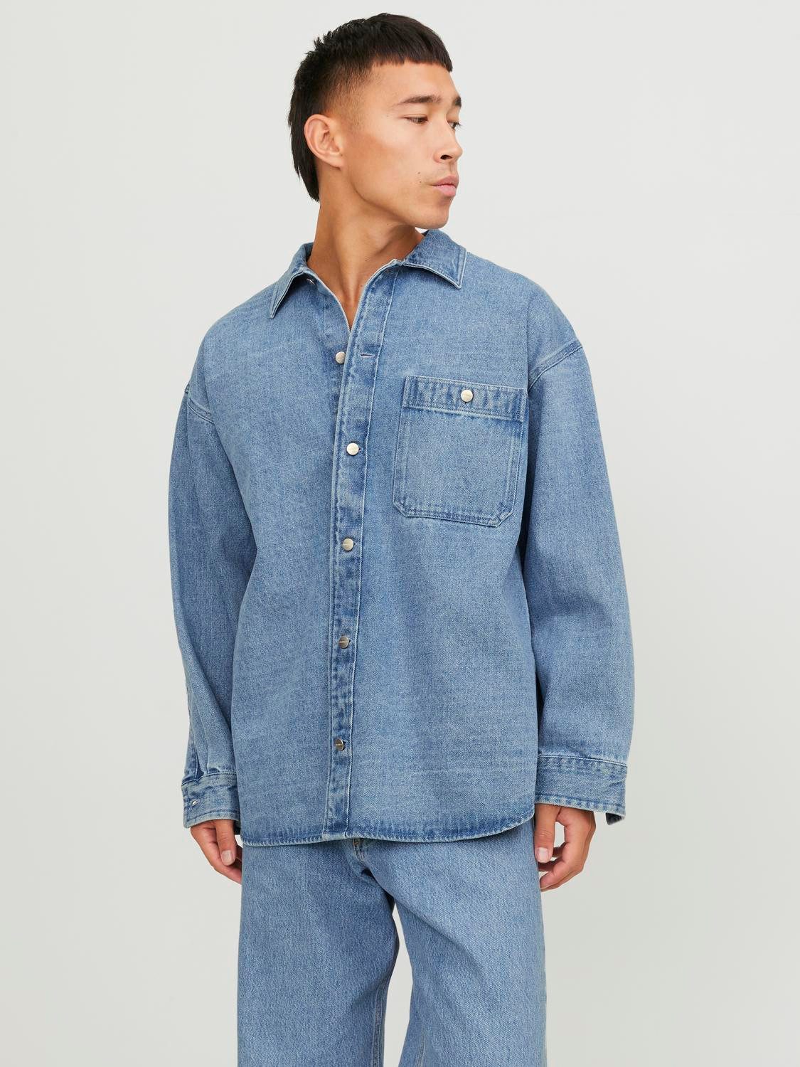 Jack & Jones Langarmhemd JORSANTORINI DENIM günstig online kaufen