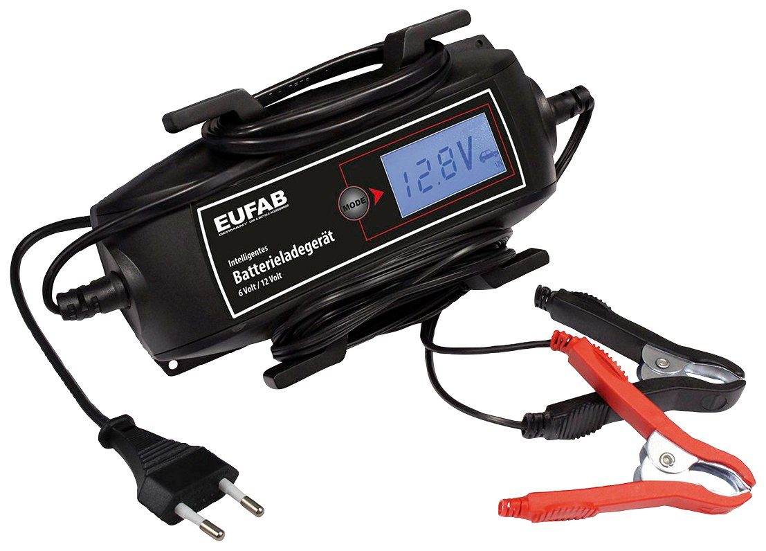 EUFAB Batterie-Ladegerät (4000 mA, 6/12 V) | Autobatterie-Ladegeräte