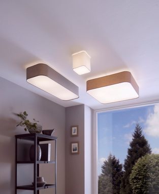 EGLO LED Deckenleuchte Pasteri square, Leuchtmittel exklusive, Deckenleuchte, Wohnzimmerlampe Küchenlampe, Flurlampe Decke, E27