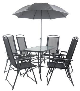 VCM Garten-Essgruppe 7-tlg Sitzgruppe Gartenmöbel Tisch Stühle Set 110, (7-tlg)