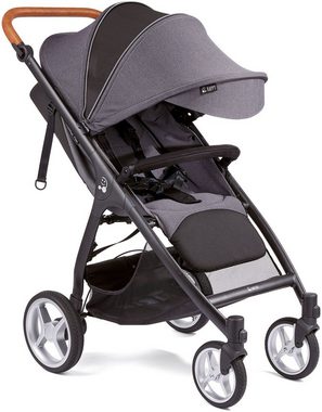 Gesslein Kinder-Buggy Smiloo Happy +, schwarz/cognac, stahlgrau, mit Einhand-Faltmechanismus; Kinderwagen