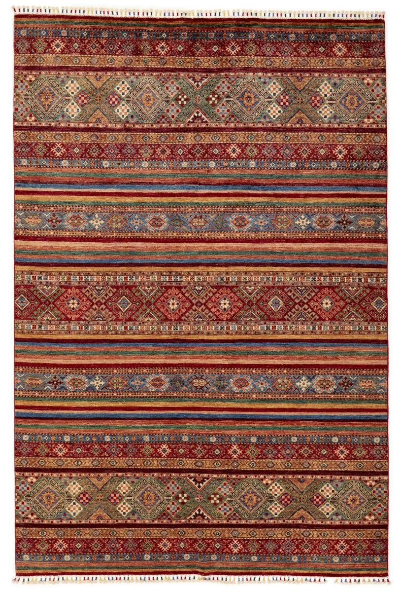 Orientteppich Arijana Shaal 207x310 Handgeknüpfter Orientteppich, Nain Trading, rechteckig, Höhe: 5 mm