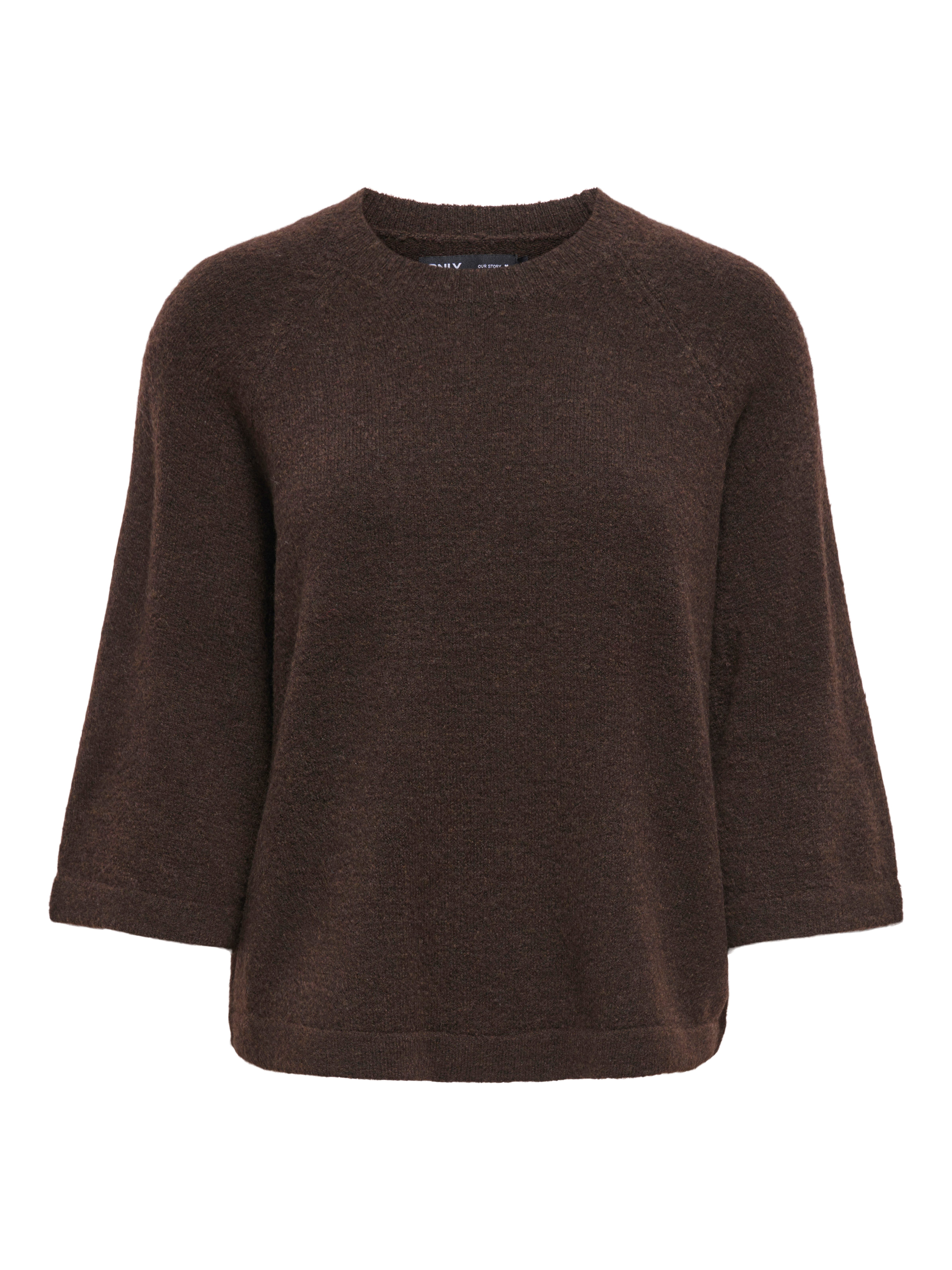 ONLY Strickpullover ONLSIMONI 3/4 PULLOVER KNT NOOS Materialmix, regular fit