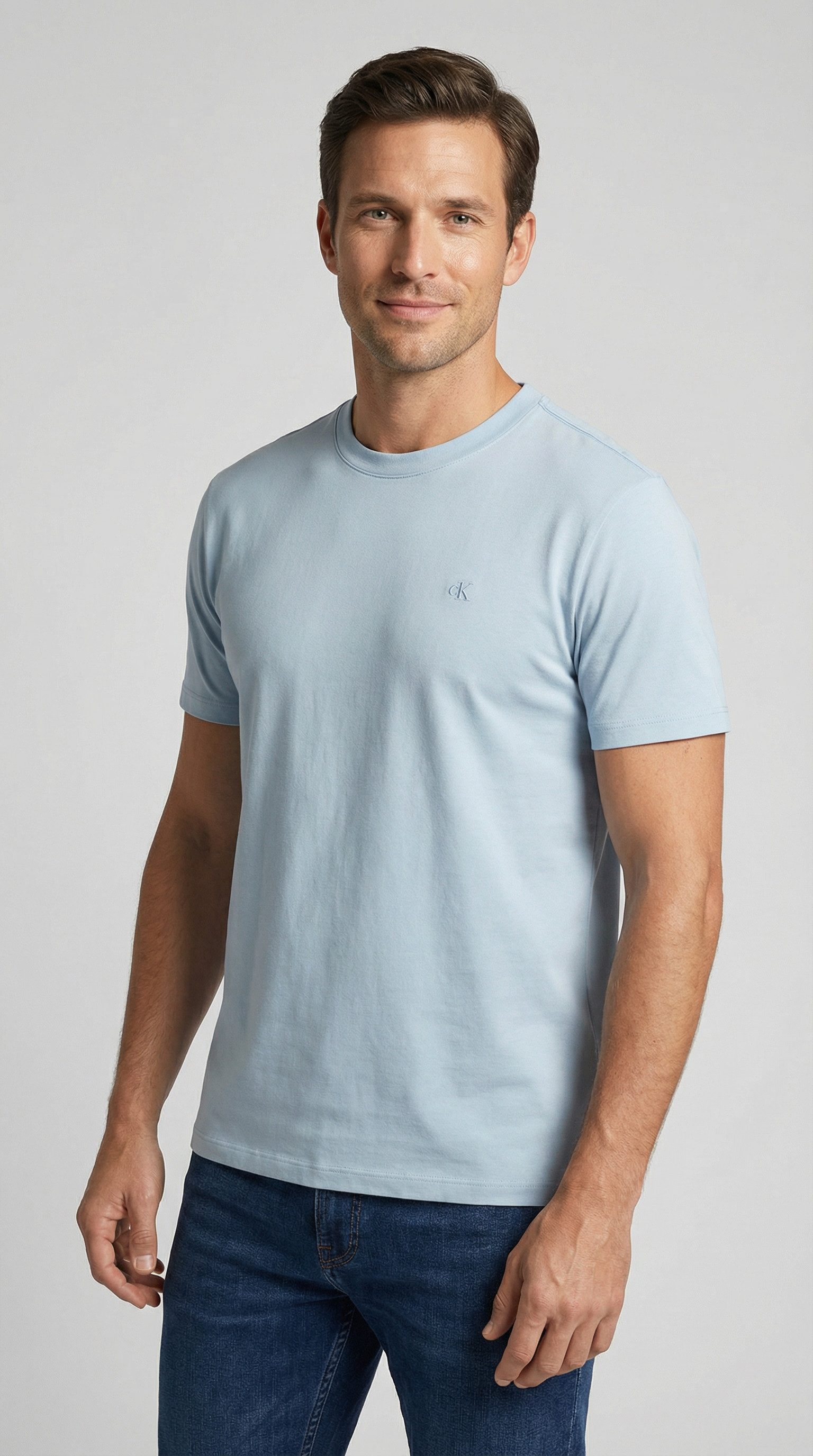Calvin Klein T-Shirt SS STRETCH COTTON SLIM TEE Mit Rundhalsausschnitt günstig online kaufen