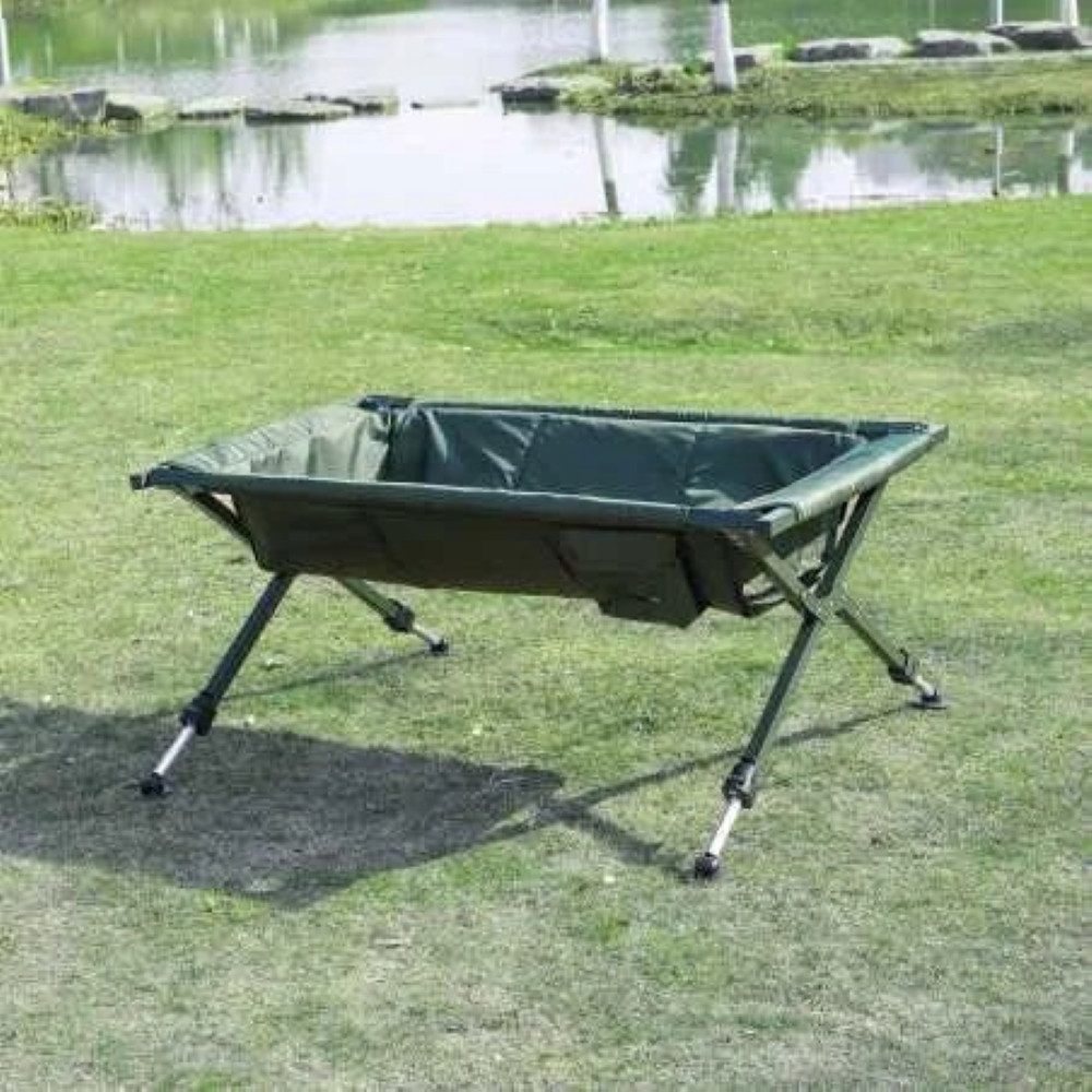 CarpOn Angelkescher No-Kill Karpfenwiege mit 4 verstellbaren Füßen, Angelwiege (1-St)