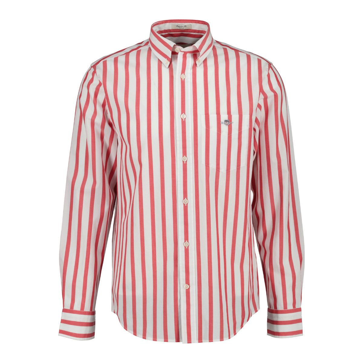 Gant Streifenhemd 3260012 Herren Hemd gestreift aus Baumwollpopeline mit Button-down-Kragen