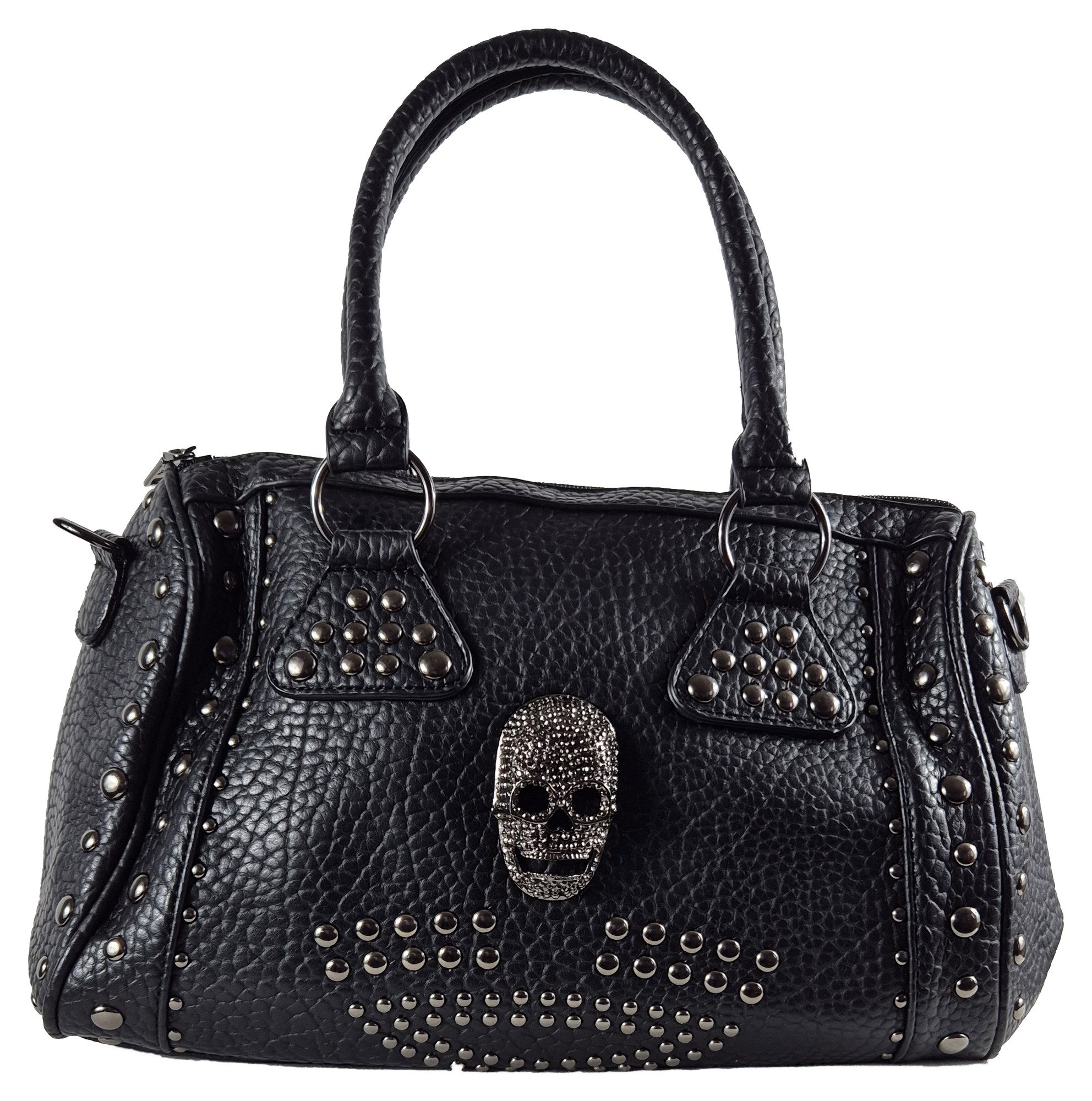 Einkaufszauber Bowlingtasche Bowlingbag Skull Totenkopf 3D Elegant - Handtasche (mit Schultergurt), Totenkopf in 3D