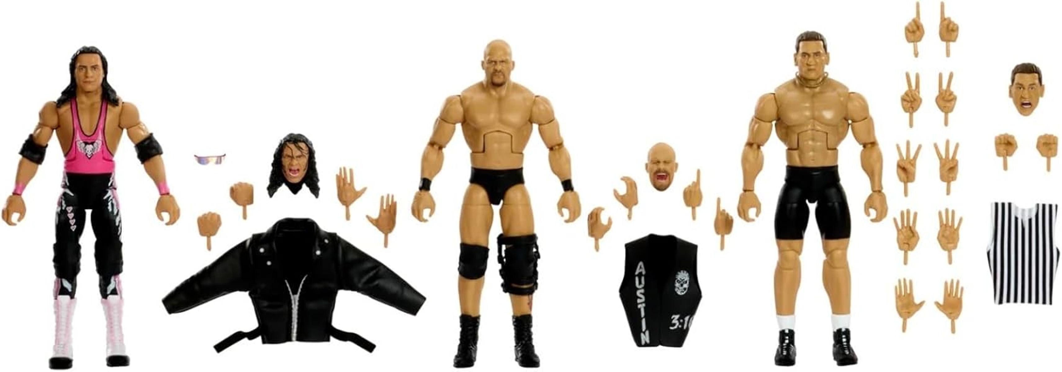 Mattel® Actionfigur WWE Bret The Hitman Hart Stone Cold Steve Austin Ken Shamrock 2026