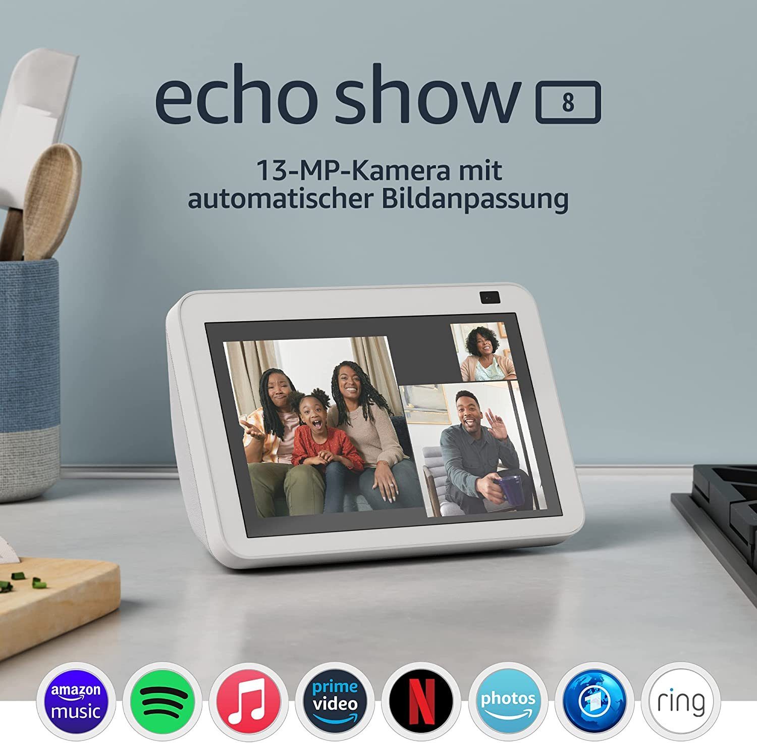 Echo Show 8 (2. Generation, 2021) weiß Grafiktablett