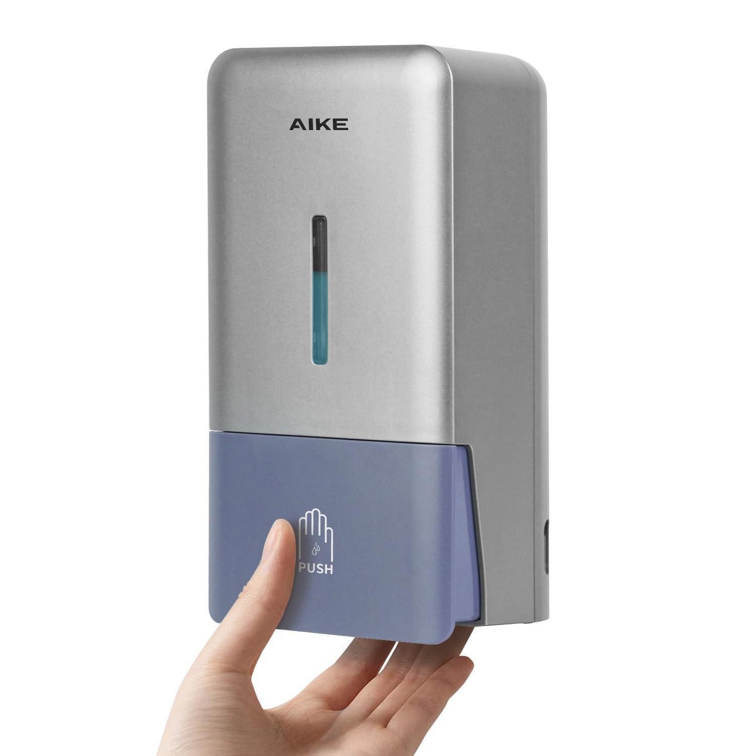 LuxusKollektion Seifenspender Seifenspender Wandmontage 800ml Ohne Bohren Silber Grau