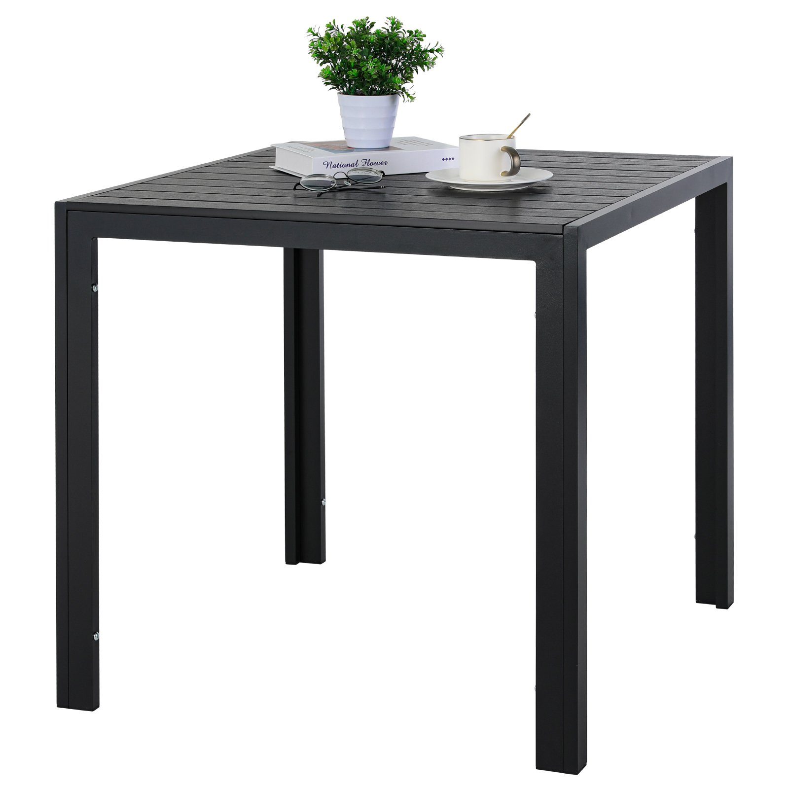 MVPower Gartentisch D058, Esstisch, Bistrotisch, Balkontisch
