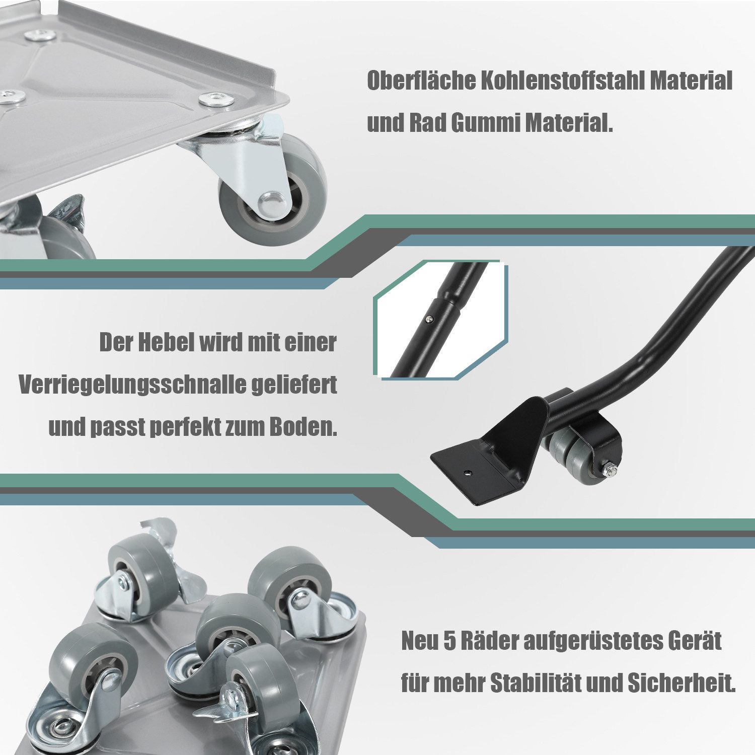 Clanmacy Möbelrolle Möbelroller 4 stück Möbelheber Rollbrett Möbel Transportroller Roller