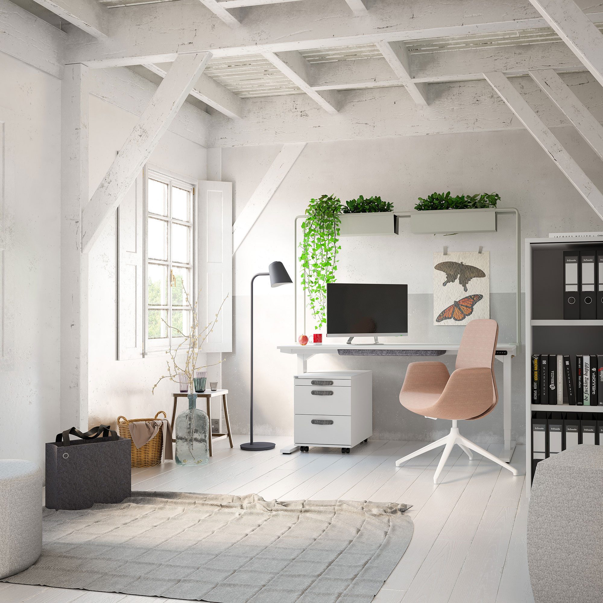 ASSMANN Büromöbel Schreibtisch Y-LINE, 160x70cm Signalweiß günstig online kaufen