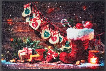 Fußmatte Advent Season, Kleen-Tex, rechteckig, Höhe: 7 mm, Schmutzfangmatte, Motiv Weihnachten, waschbar