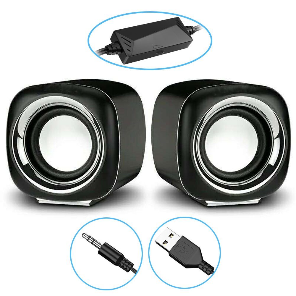 Bolwins F88C 6W tragbar PC Колонки über 3.5mm USB für Notebook PC Laptop PC-Lautsprecher