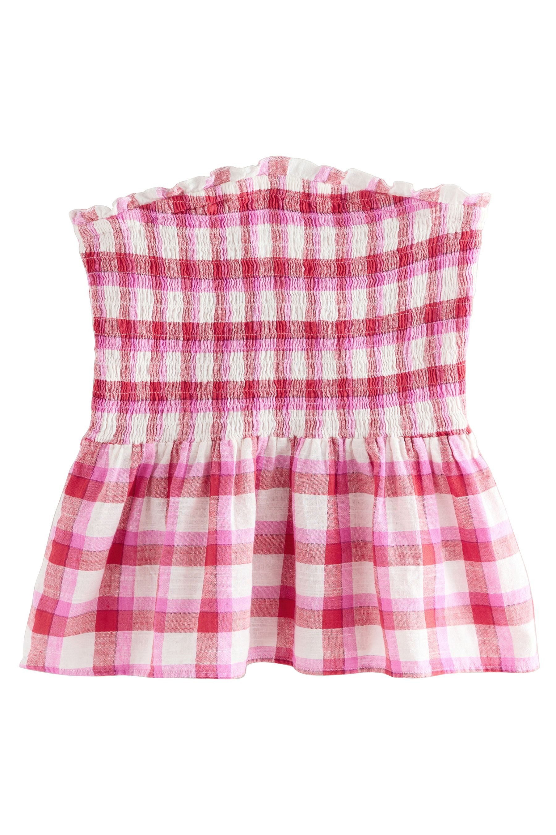 Next Bandeautop Gesmoktes Bandeau-Schlauchtop mit Schößchen günstig online kaufen