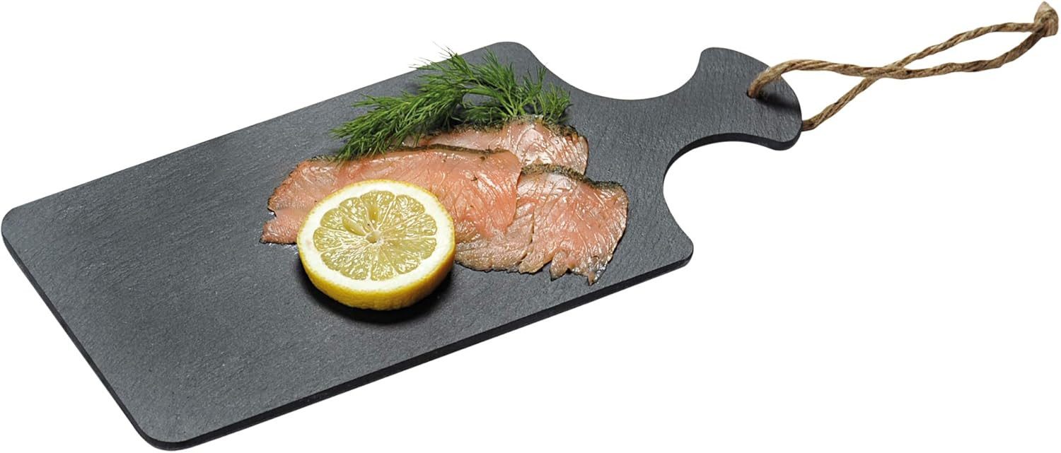 Servierplatte Buffet-Platte, gefertigt aus Schiefer, Maße: 35 x 16 x 0,6 cm