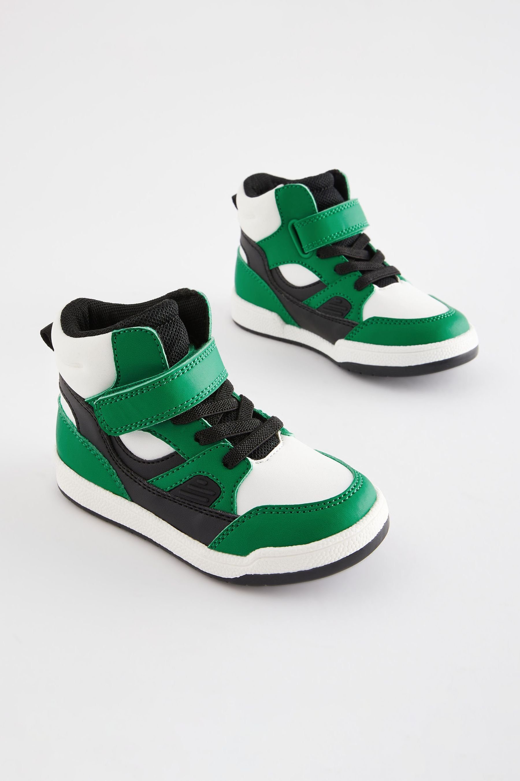 Next Hi-Top-Stiefel mit Elastiksenkel Green (1-tlg) Klettverschluss Sneaker Bright
