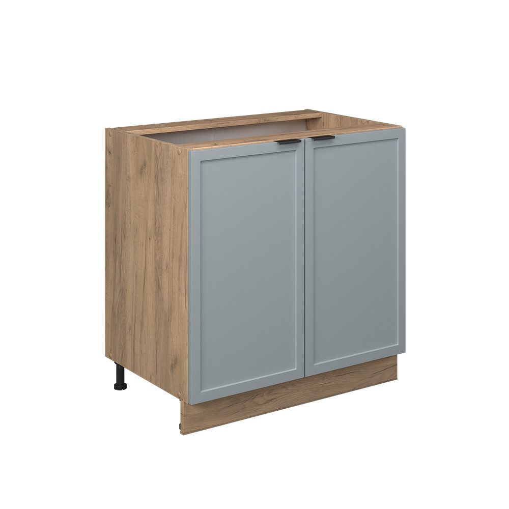 Vicco Spülenunterschrank Fame-Line, Hellblau-grau/Goldkraft Eiche, 80 günstig online kaufen