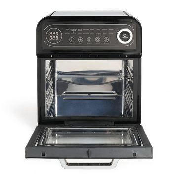 LIVOO Multifunktions-Küchenmaschine Heißluftfritteuse 12 L 1600 W Schwarz