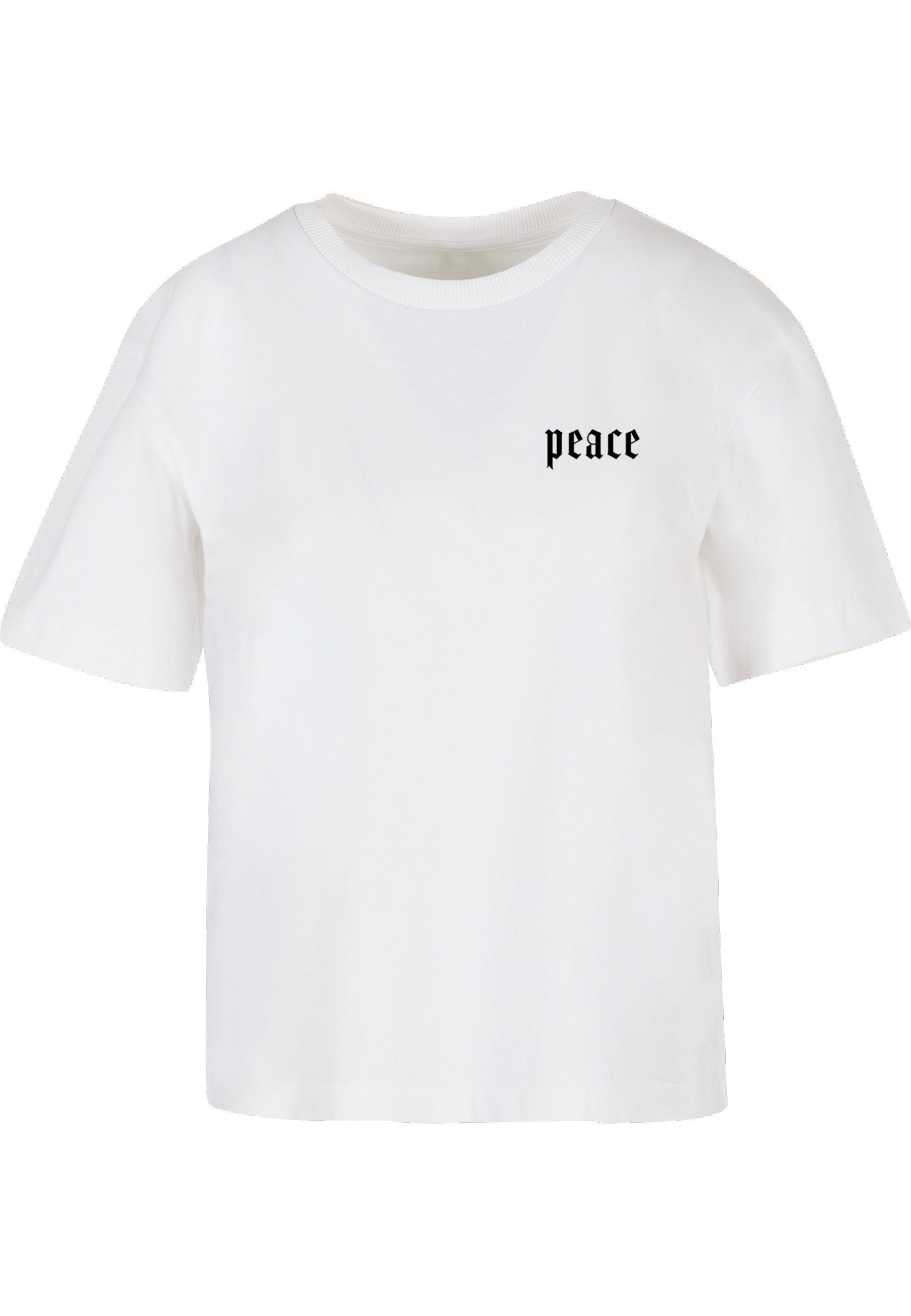 Miss Tee T-Shirt Miss Tee Damen Girls Peace Hand Tee (1-tlg)