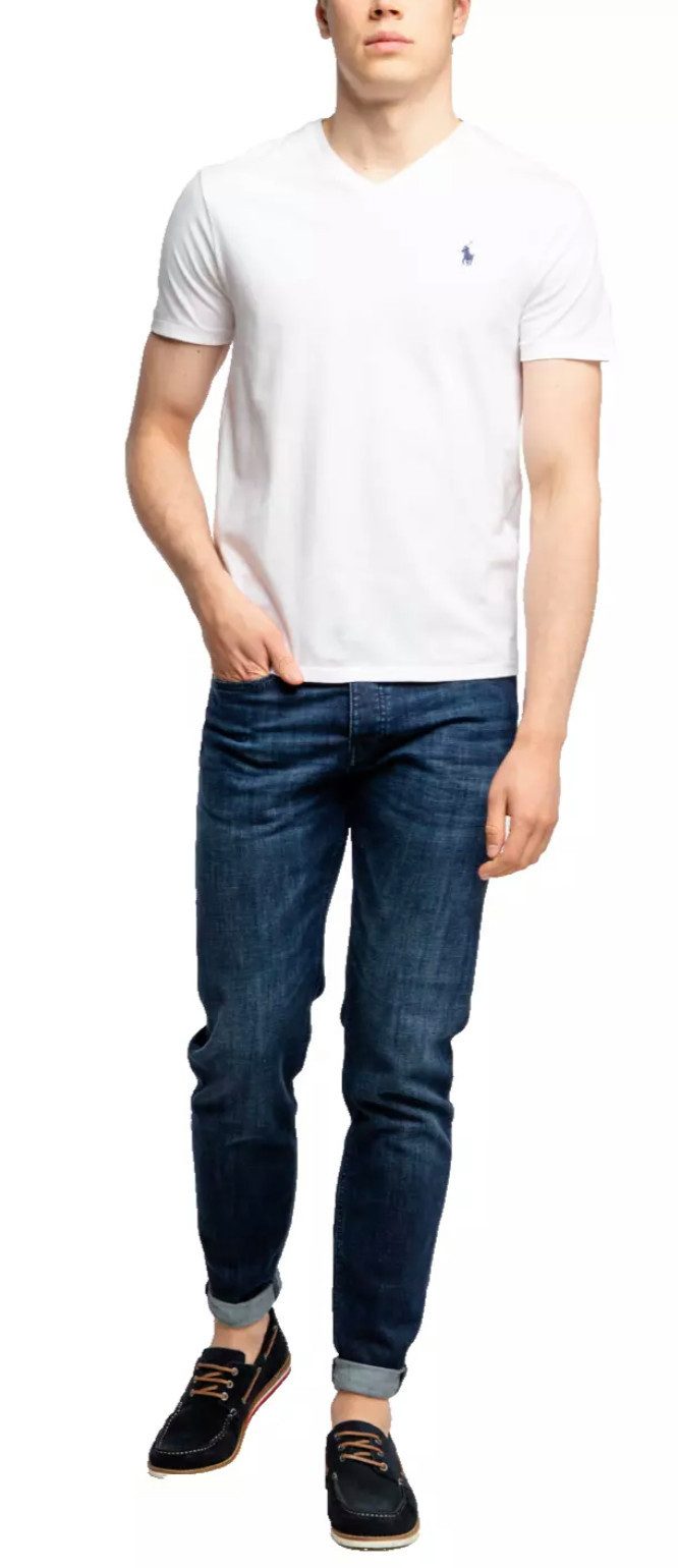 Polo Ralph Lauren T-Shirt Custom Slim Fit hochwertiger Interlock-Stoff Bio-Baumwolle, die umweltfreundlich produziert wurde
