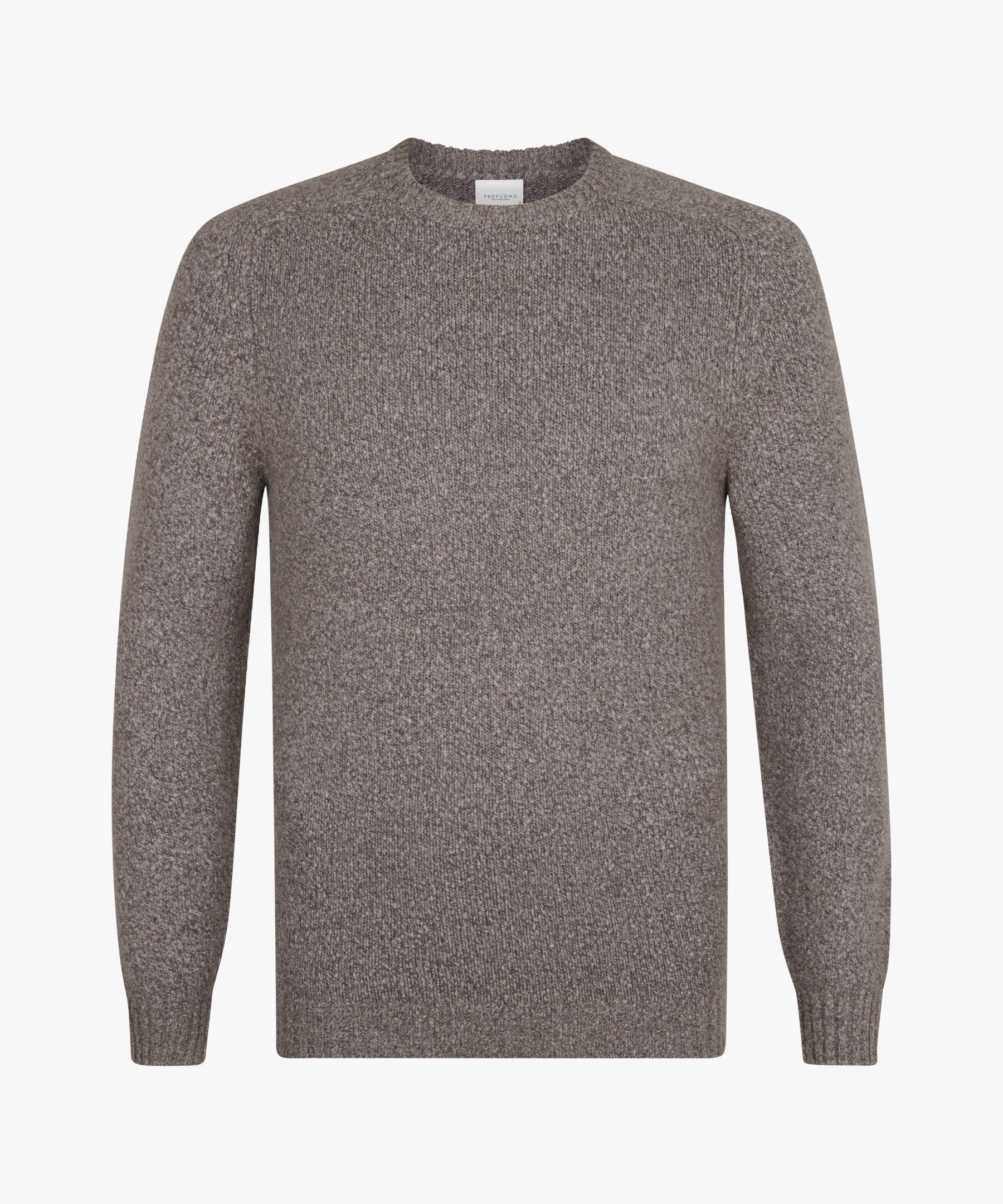 Profuomo Strickpullover PULLOVER CREW NECK L BROWN