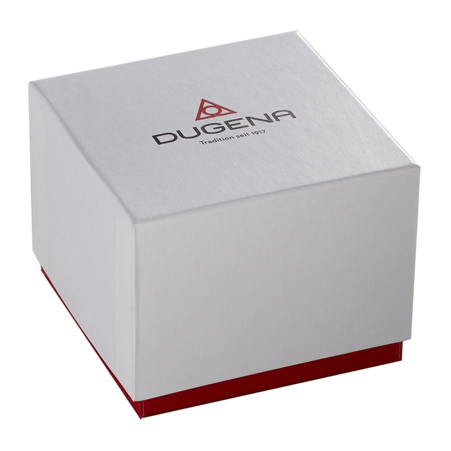 Dugena Quarzuhr Damenuhr 4461086 Florenz, Quarz, schwarzes Zifferblatt, Edelstahl, Saphirglas