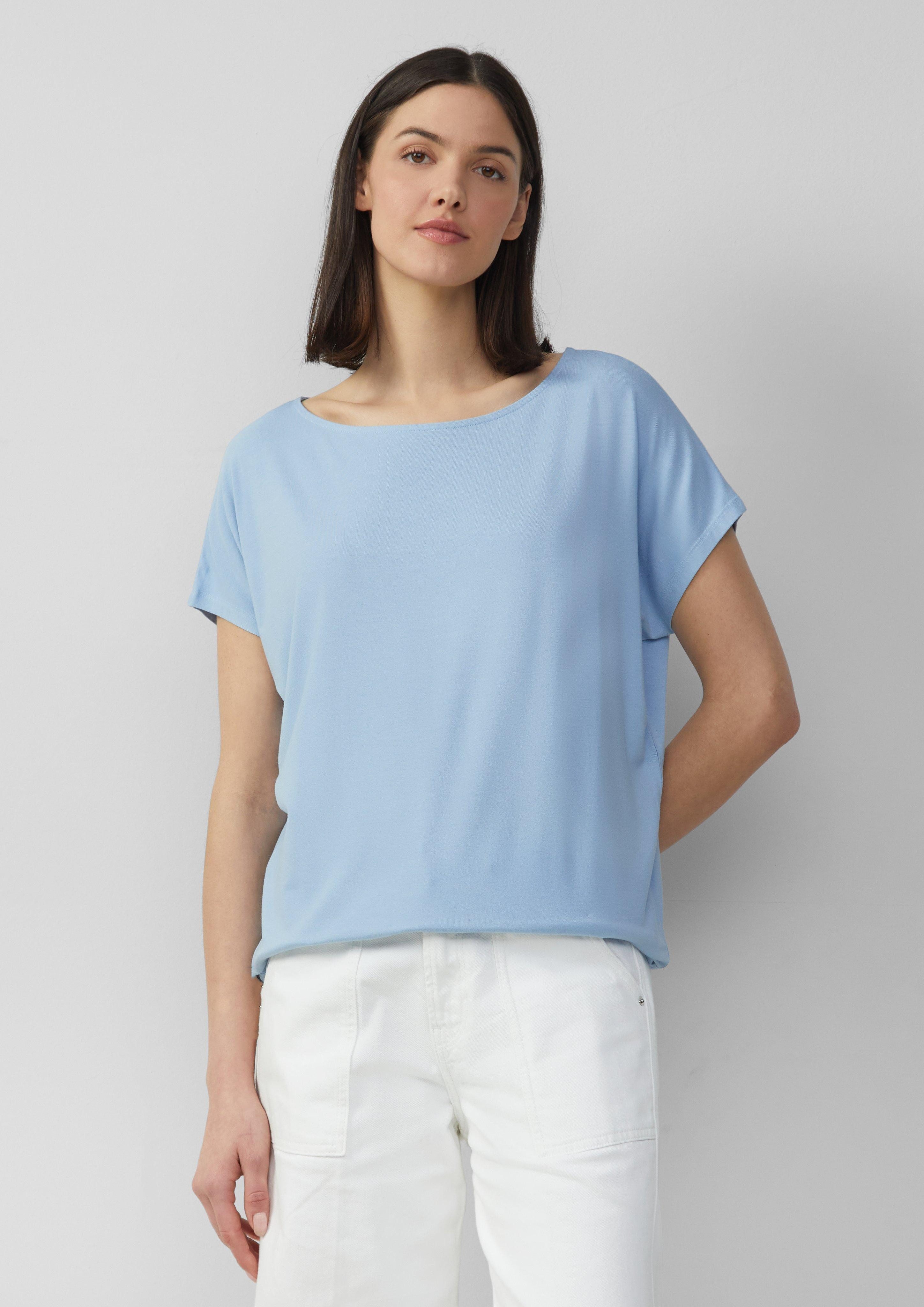 s.Oliver Shirttop Viskosemix-T-Shirt im Relaxed Fit günstig online kaufen