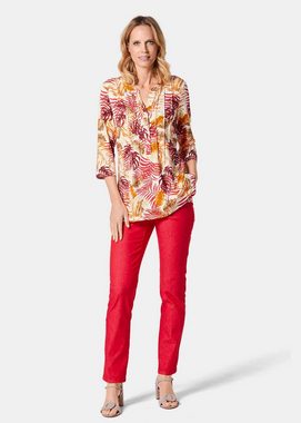 GOLDNER Print-Shirt Figurschmeichelndes Drucktunika-Shirt