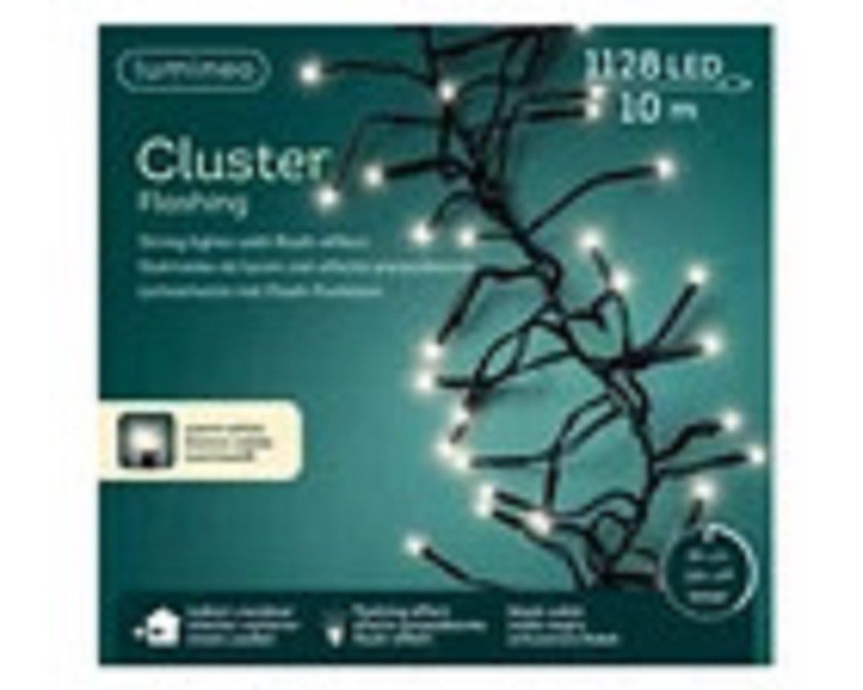 Kaemingk LED-Lichterkette LED Lichterkette außen innen 10m 1128LED flash warmes weiß