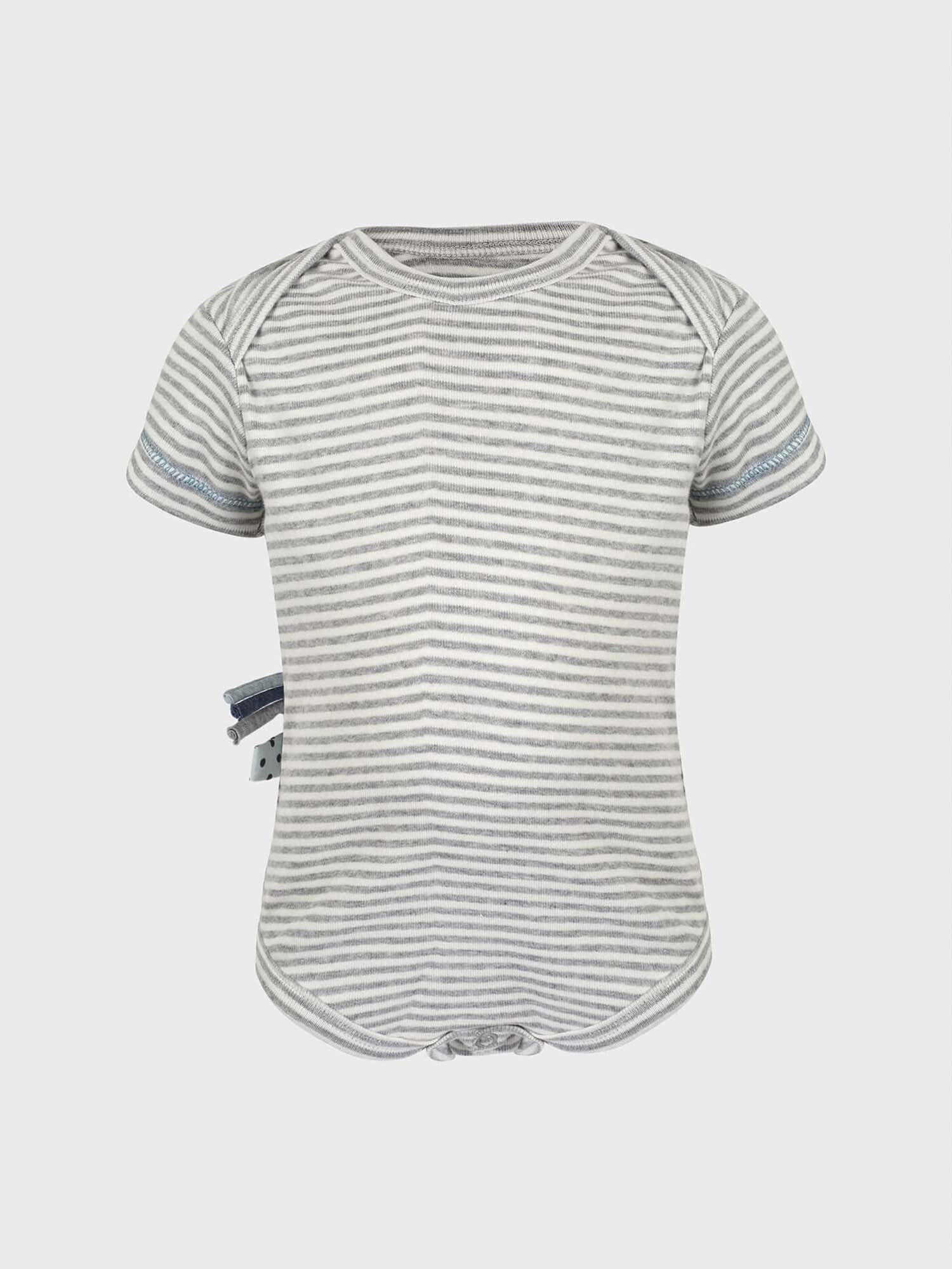 Kurzarmbody Baby Kurzarm-Body aus Bio-Baumwolle, gestreift