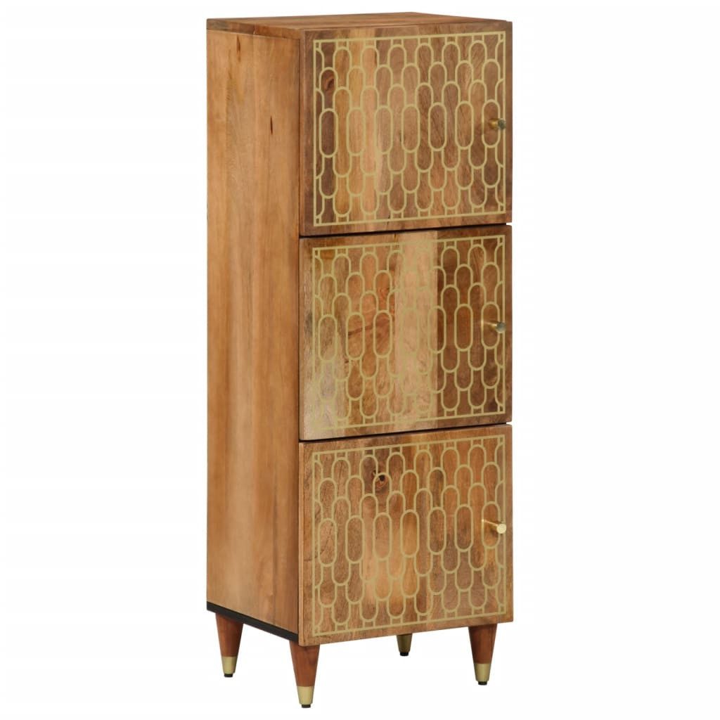 vidaXL Highboard Highboard 40x33x110 cm Massivholz (1 St)
